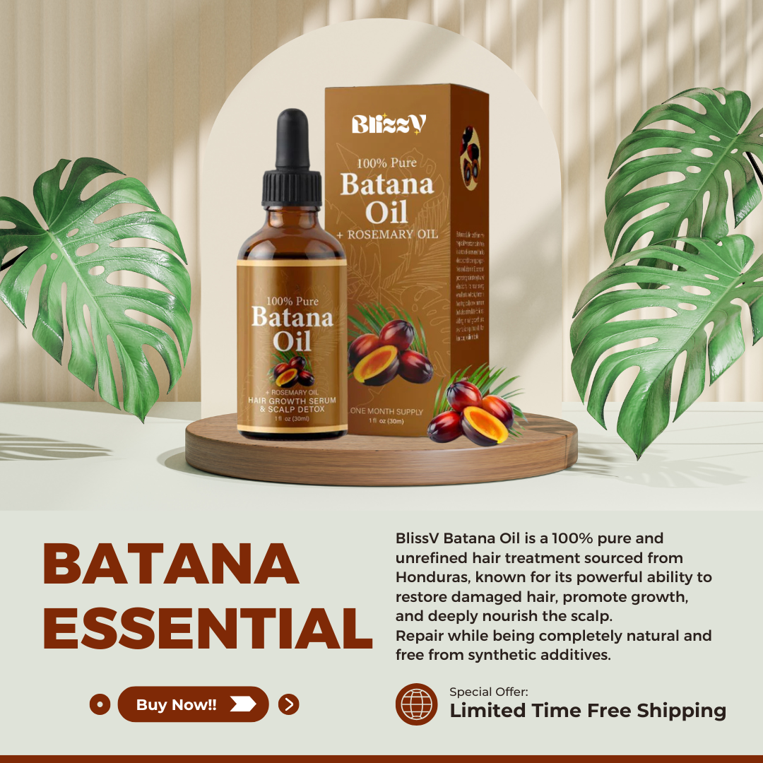 BlissV™ | Batana & Rosemary Hair Oil